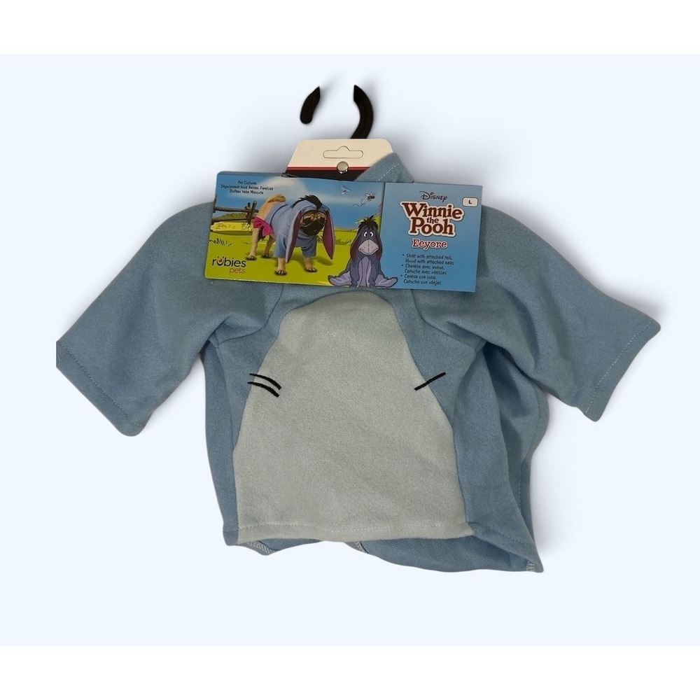 Disney Winnie the Pooh Eeyore Dog Pet Costume Outfit Clothes LARGE NEW